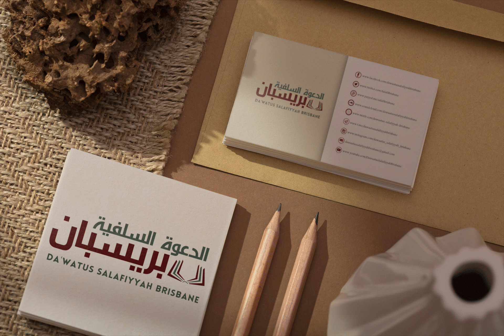 Minimal composition of stationery mock up