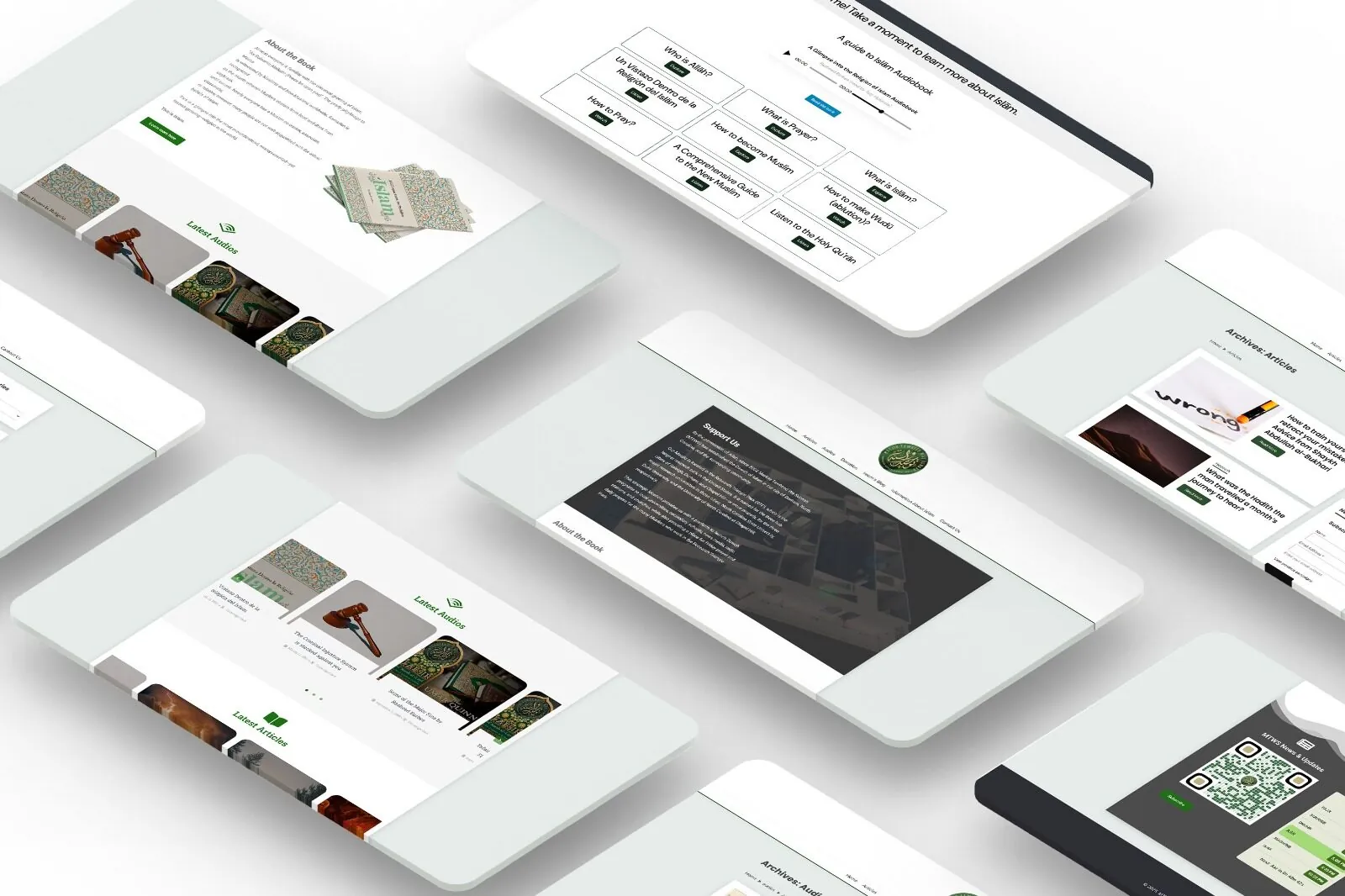 Website for Masjid Huda Sheffield