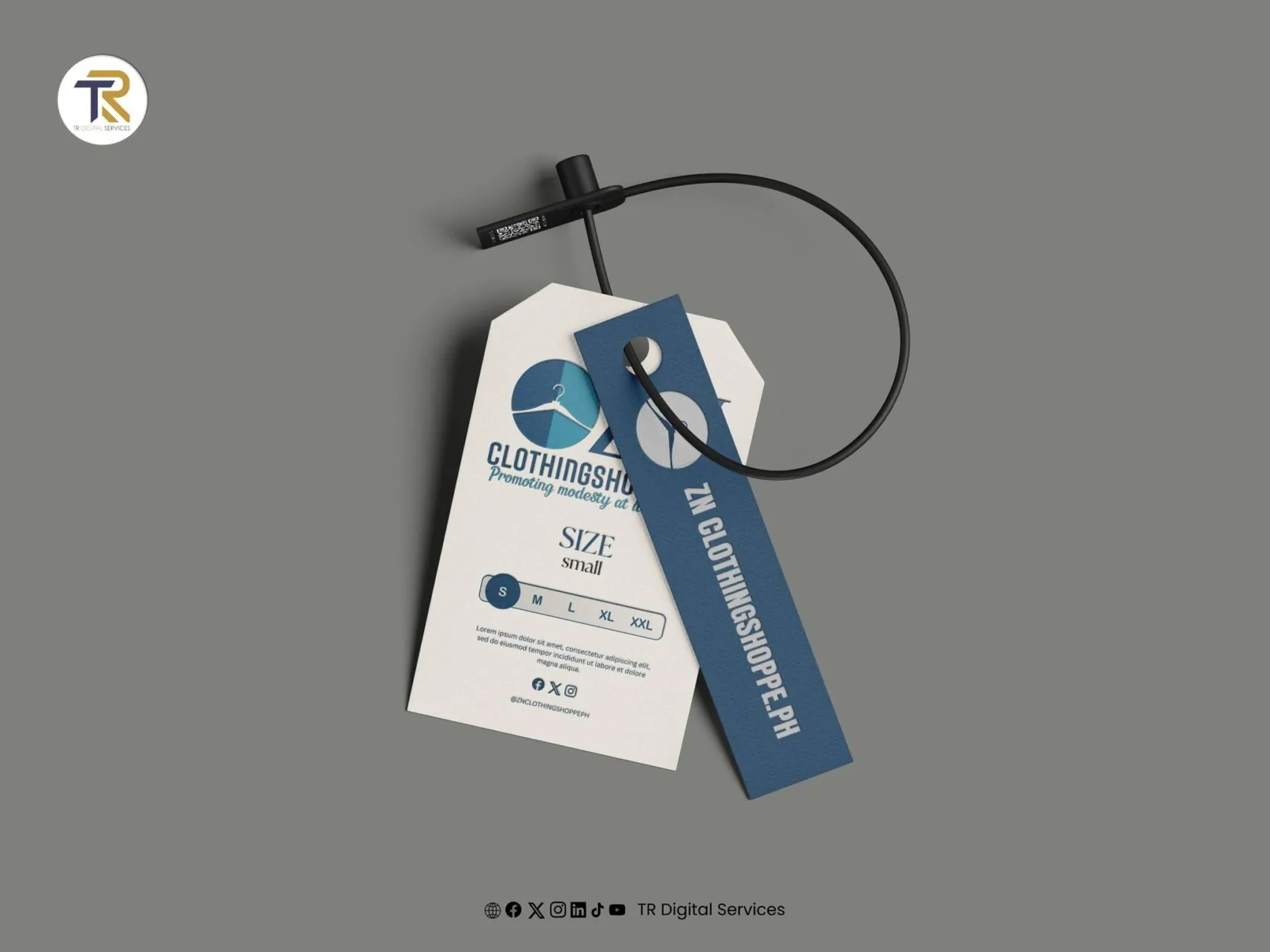 ZN Clothing Shoppe Logo Tag Mockup