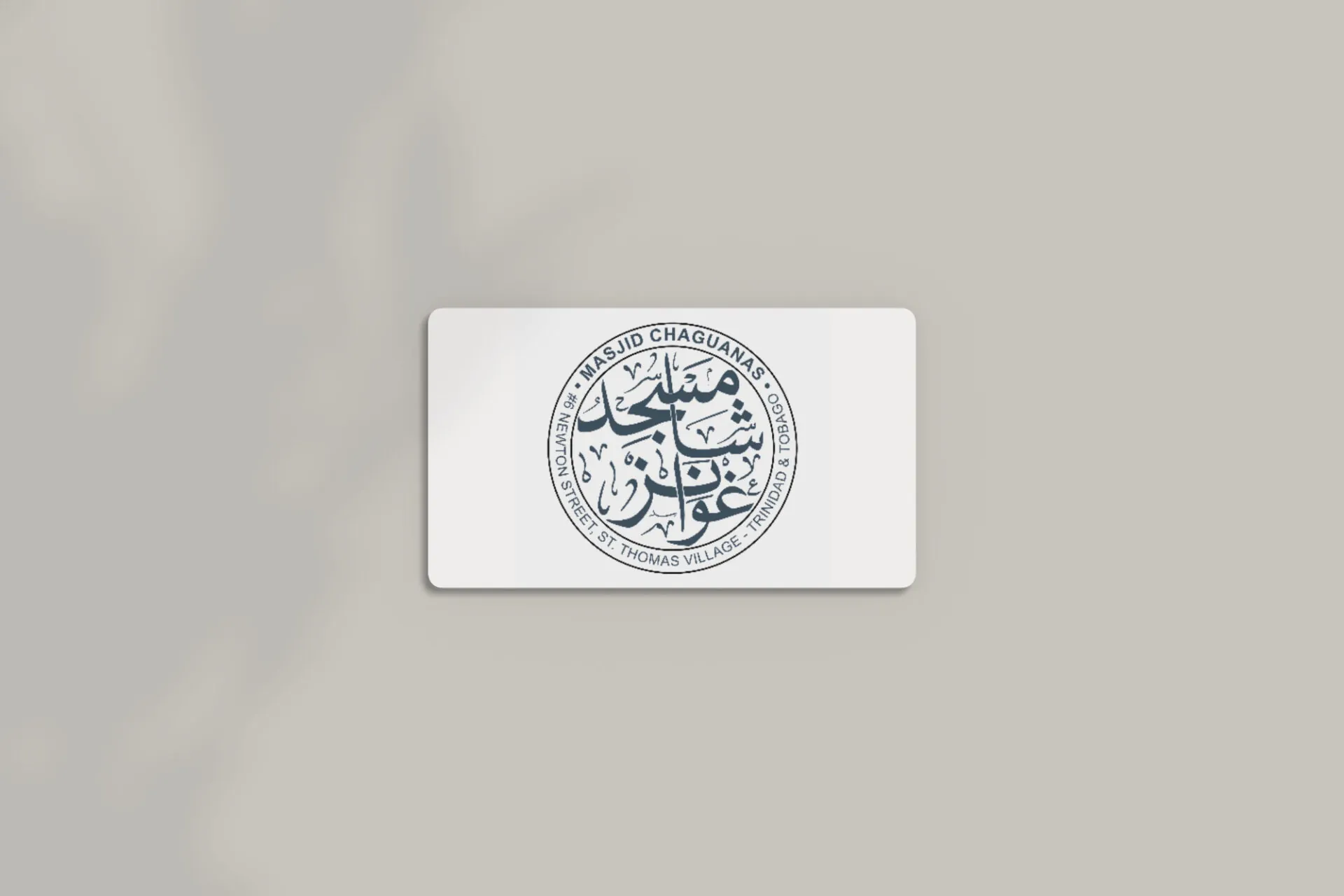 Elegant minimalist business card mockup