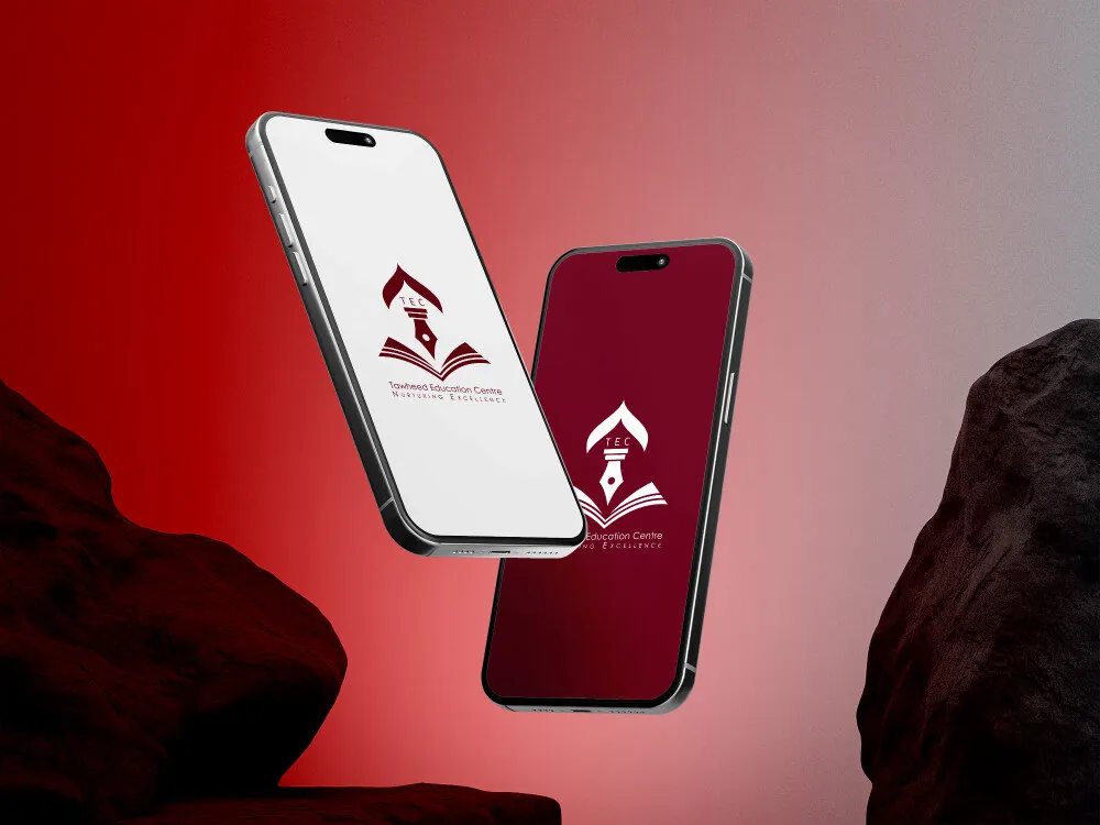 Realistic iphone 15 pro max smartphone screen mockup